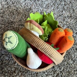 IKEA Fabric Vegetables and Basket